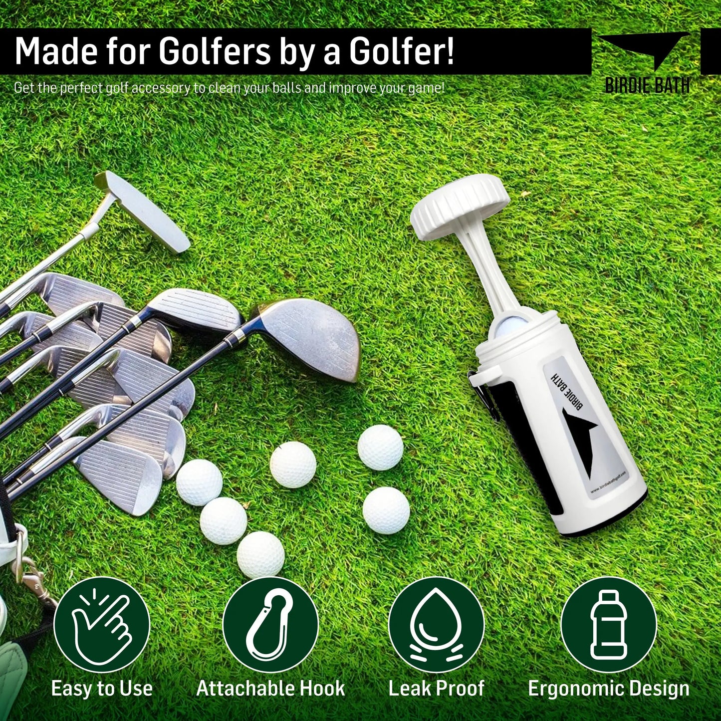 Birdie Bath Golf Ball Washer Golf Technologies LLC