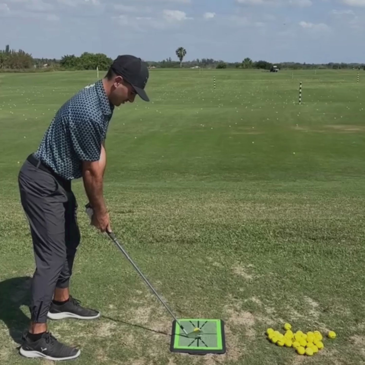Birdie Mat Pro Premium Swing Training Mat for Analyzing Swing Path